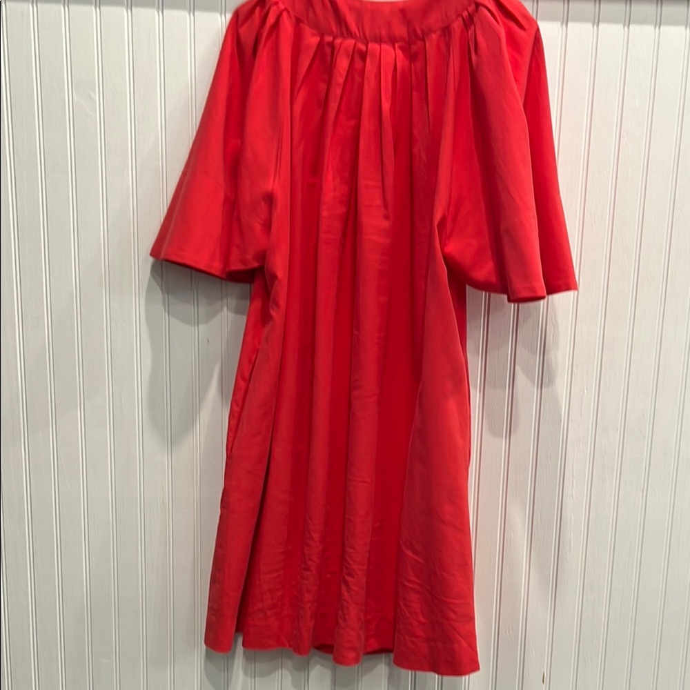 Pomander Place Red Flutter Sleeve Midi Dress - Picture 6 of 7